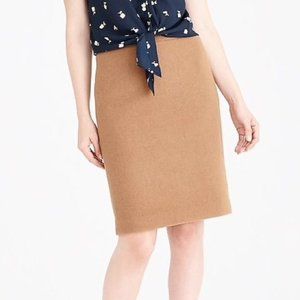 J. Crew Wool Skirt - 14 - Tan (NWT)